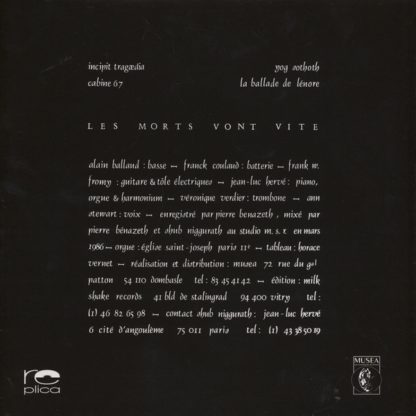SHUB NIGGURATH Les Morts Vont Vite LP