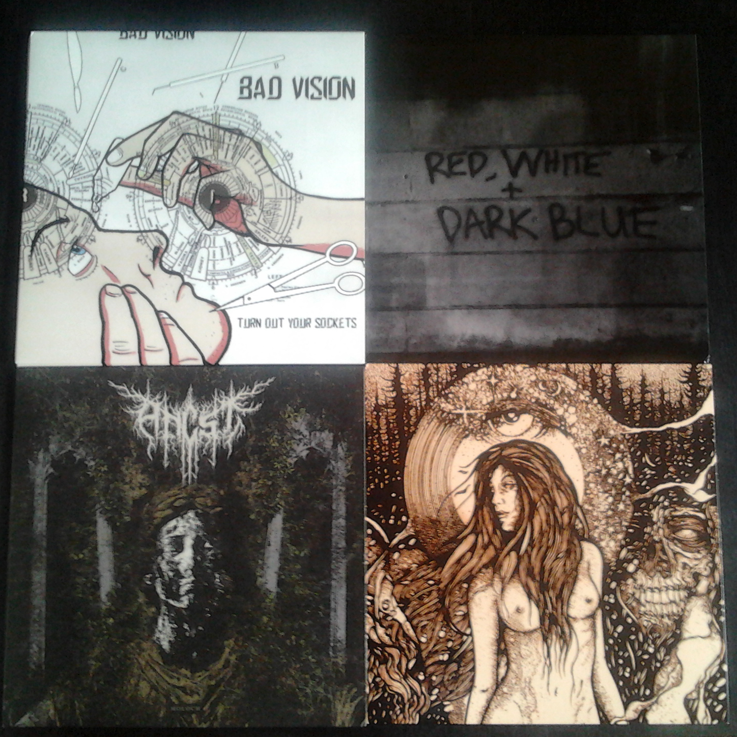 Records from Bad Vision, Totem Skin, Ancst and Dark Blue