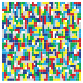 HOLLYWOODFUN DOWNSTAIRS Tetris - Vinyl LP (white)