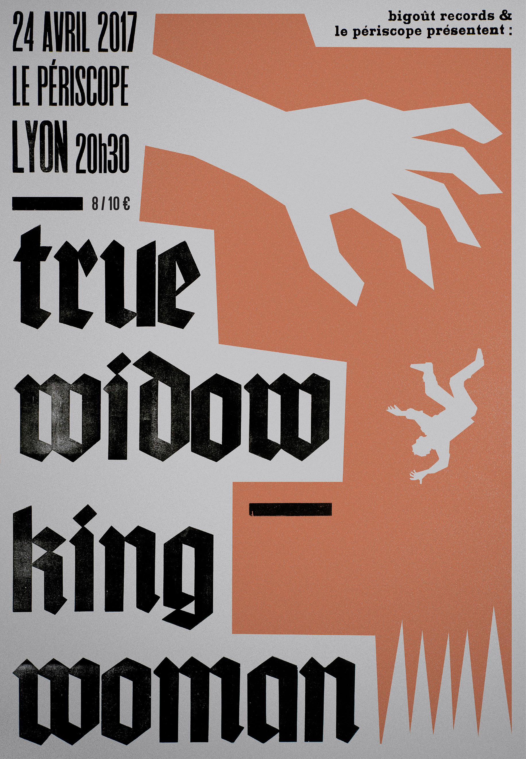 TRUE WIDOW + KING WOMAN @ Lyon / Périscope, 24 avril 2017