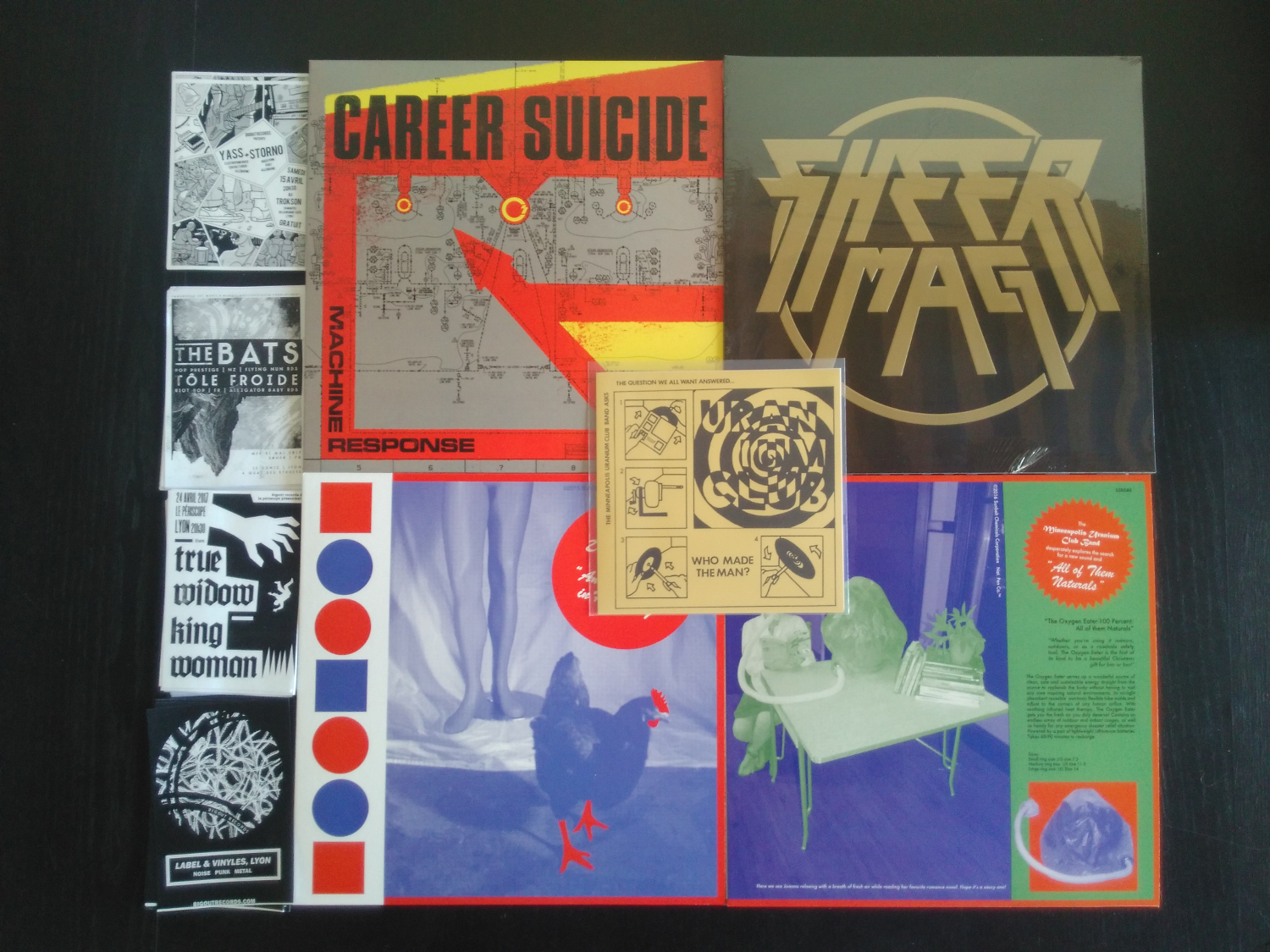 Static Shock vinyls : Career Suicide, Sheer Mag, Uranium Club