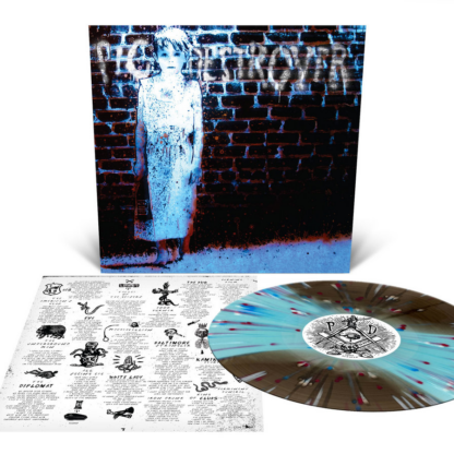 PIG DESTROYER Book Burner - Vinyl LP (black ice electric blue black ice striped white cyan blue red splatter)