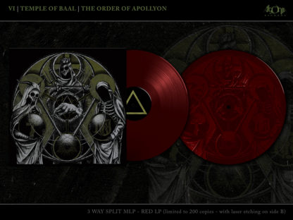 VI / TEMPLE OF BAAL / THE ORDER OF APOLLYN Split - Vinyl LP (red)
