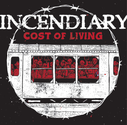 INCENDIARY Cost Of Living - Vinyl LP (black white mix)