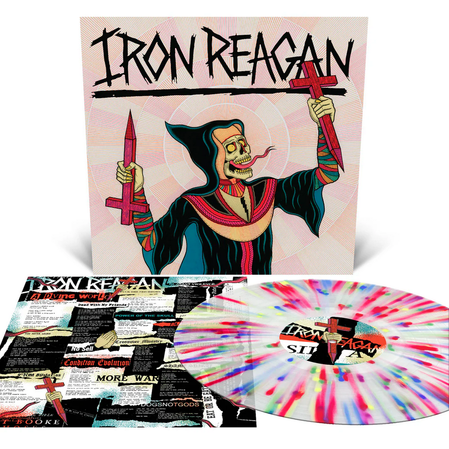 IRON REAGAN Crossover Ministry – Vinyl LP (milky clear rainbow splatter)