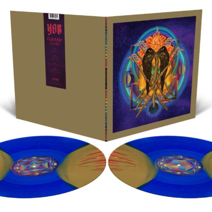YOB Our Raw Heart - Vinyl 2xLP (Royal Blue and Metallic Gold Moon Phase Effect with Halloween Orange and Blood Red Splatter)