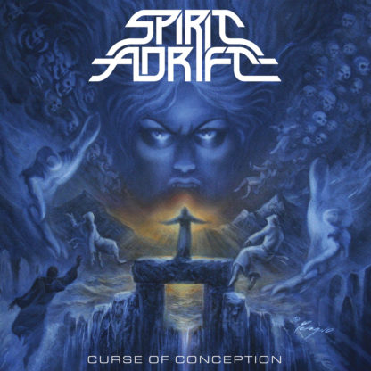 SPIRIT ADRIFT Curse Of Conception - Vinyl LP (blue with red and white splatter)