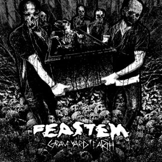 FEASTEM Graveyard Earth - Vinyl LP (clear black red smoke)