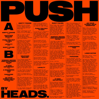 HEADS. Push - Vinyl LP (black)