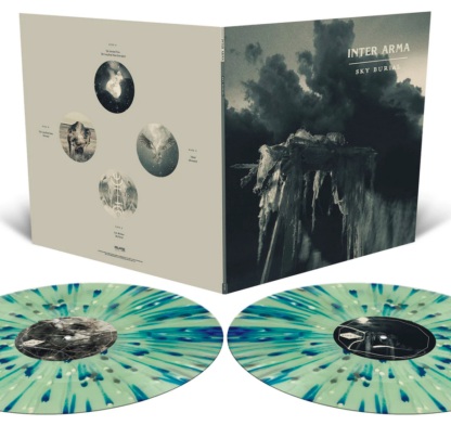 INTER ARMA Sky Burial - Vinyl 2xLP (coke bottle clear aqua blue bone white metallic silver splatter)