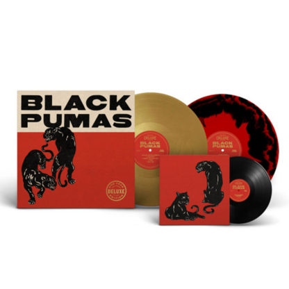 BLACK PUMAS S/t (Super deluxe edition) - Vinyl 2xLP (gold / black red marble) + Vinyl 7" (black)