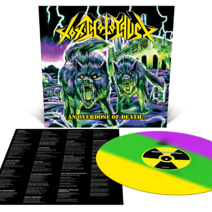 TOXIC HOLOCAUST An Overdose Of Death - Vinyl LP (Neon Yellow, Neon Green and Neon Violet Striped)