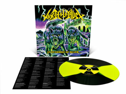 TOXIC HOLOCAUST An Overdose Of Death - Vinyl LP (neon yellow black quad effect)