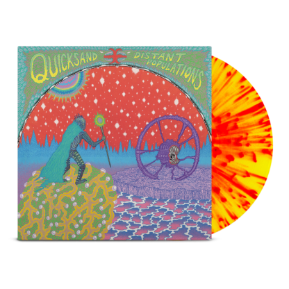 QUICKSAND Distant Populations - Vinyl LP (yellow with red splatter)