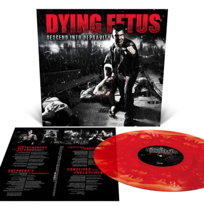 DYING FETUS Descend Into Depravity - Vinyl LP (pool of blood - bloody red cloudy)
