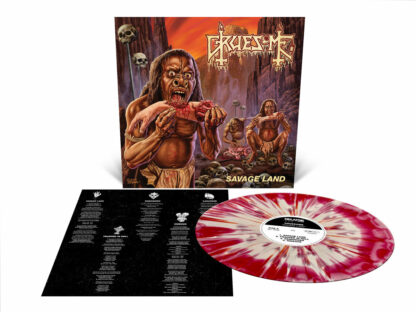 GRUESOME Savage Land - Vinyl LP (bone white red merge bone white red blood red splatter)
