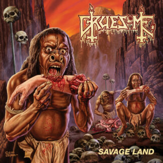 GRUESOME Savage Land - Vinyl LP (bone white red merge bone white red blood red splatter)