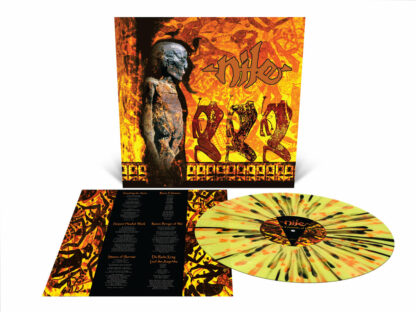 NILE Amongst The Catacombs of Nephren-Ka - Vinyl LP (highlighter yellow halloween orange neon orange black splatter)