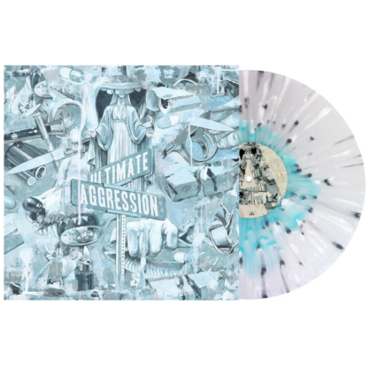 YEAR OF THE KNIFE Ultimate Aggression - Vinyl LP (electric blue in clear white silver splatter)