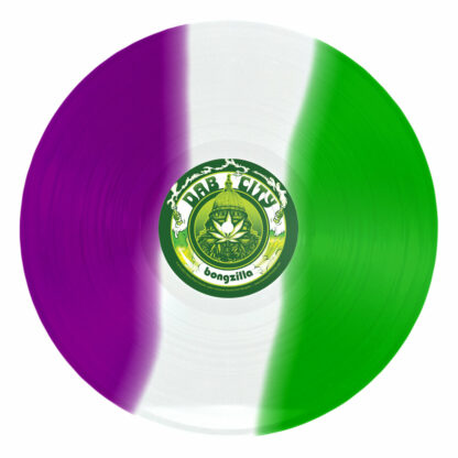 BONGZILLA Dab City - Vinyl LP (violet white green striped)