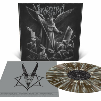 INCANTATION Upon the Throne of Apocalypse (Reissue) - Vinyl LP (black ice mettalic silver white splatter)