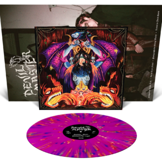 DEVIL MASTER Satan Spits on Children of Light - Vinyl LP (neon violet halloween orange mustard yellow cyan blue splatter)