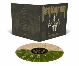 PENTAGRAM First Daze Here - 2016 reissue - Vinyl LP (swamp green translucent gold half 'n half bone white metallic gold splatter)