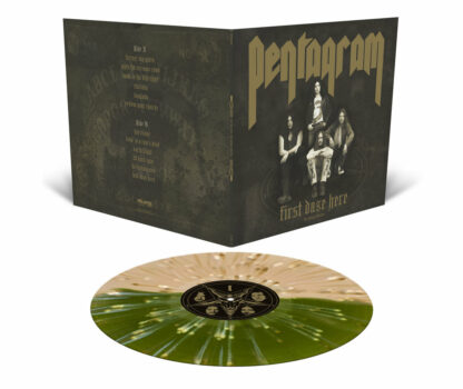 PENTAGRAM First Daze Here - 2016 reissue - Vinyl LP (swamp green translucent gold half 'n half bone white metallic gold splatter)