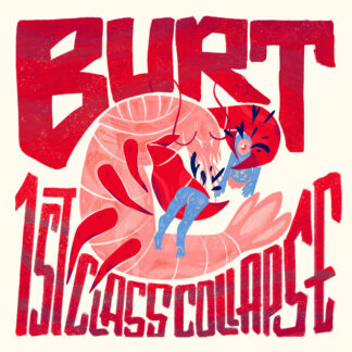 BURT / 1ST CLASS COLLAPSE Split - Vinyl LP (red black marble)