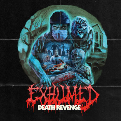 EXHUMED Death Revenge - Vinyl LP (sea blue black ice quad effect red bone white cyan blue splatter)