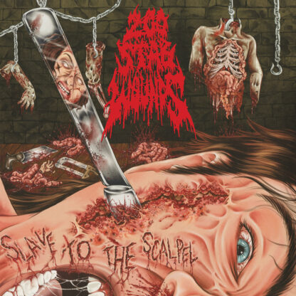 200 STAB WOUNDS Slave To The Scalpel - Vinyl LP (silver bloodred splatter)