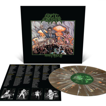 CRYPTIC SLAUGHTER Money Talks - Vinyl LP (black ice olive green bone white halloween orange splatter)