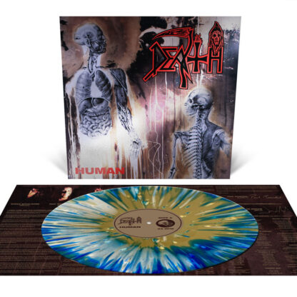 DEATH Human - Vinyl LP (bone white blue jay metallic gold merge bone white blue jay metallic gold splatter)