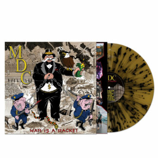 MDC War Is A Racket - vinyl LP (gold black splatter)