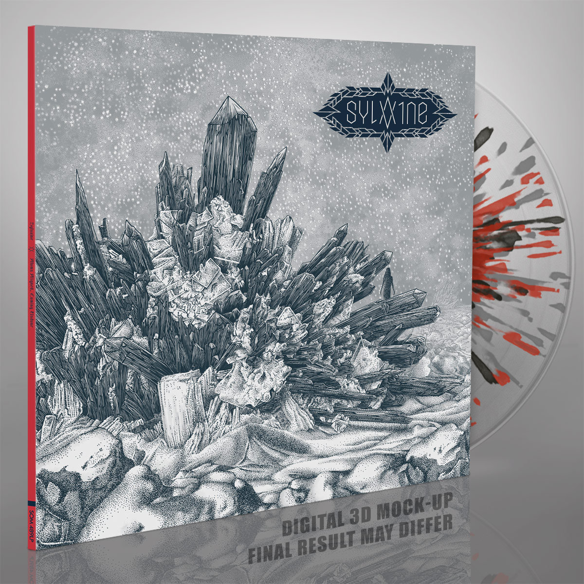 SYLVAINE Atoms Aligned, Coming Undone - Vinyl LP (crystal clear red black silver splatter)
