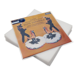 Pochettes plastiques 150 microns PE pour vinyle 12"