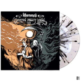 KHEMMIS Doomed Heavy Metal - Vinyl LP (white inside ultra clear black beer silver splatter)