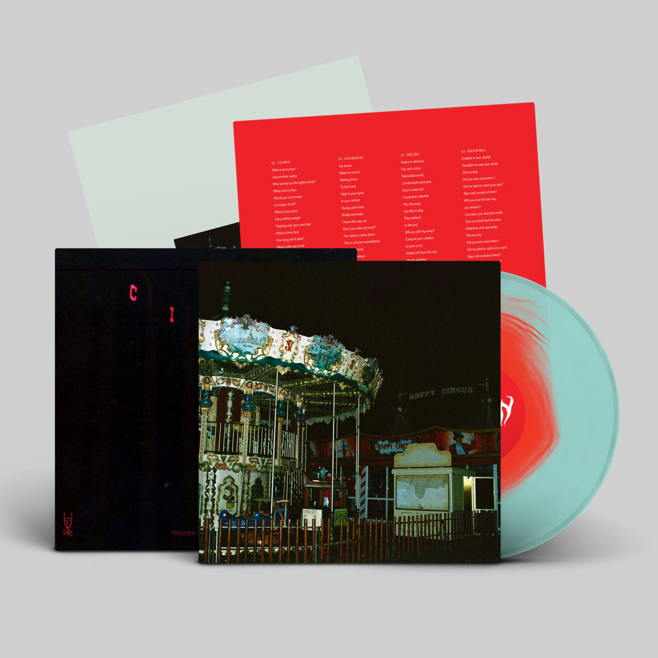 TRAUMA RAY Carnival - Vinyl LP (red inside clear)