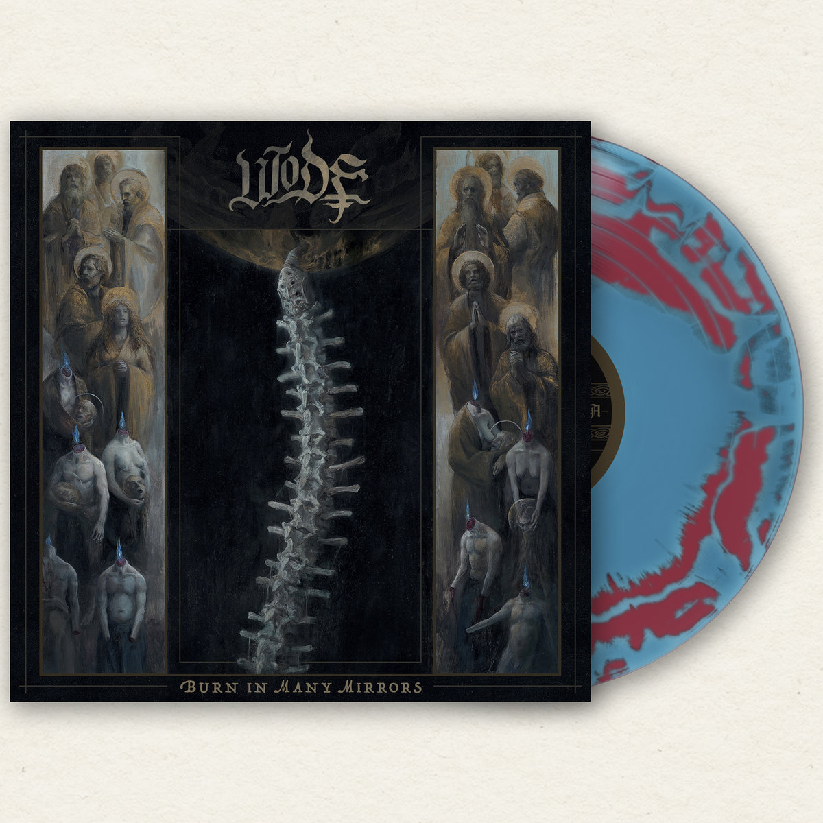 WODE Burn In Many Mirrors - Vinyl LP (aqua blue oxblood merge)