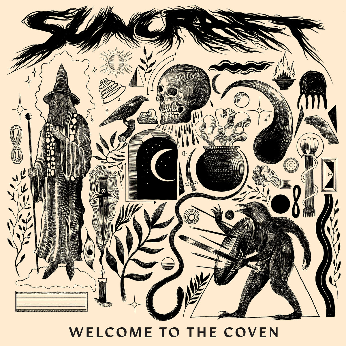 SUNCRAFT Welcome To The Coven - Vinyl LP (red marble)