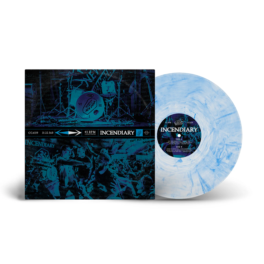 INCENDIARY Product Of New York - Vinyl LP (clear cyan marble)