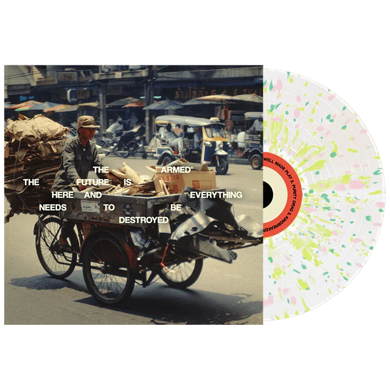 THE ARMED The Future Is Here and Everything Needs to Be Destroyed - Vinyl LP (cloudy clear yellow pink green splatter)
